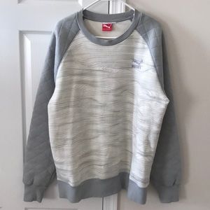 Quilted Puma Sweatshirt Sz XL